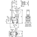 CF50V COUPLING FOOT WITH NRV CF50V
